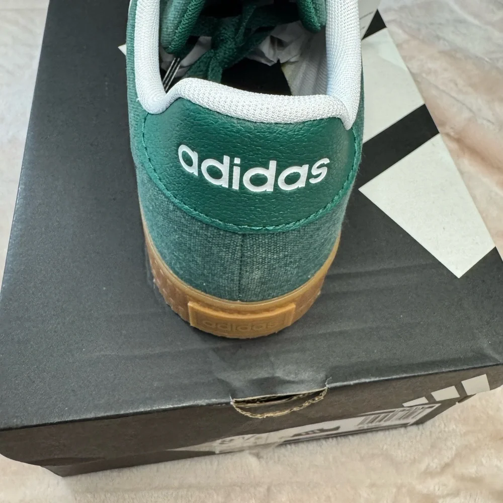 Adidas Forest Green with White Daily 3.0 Shoes Mens 10 Womens 11